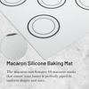 1PC Silicone Baking Mat for Oven Baking Macarons Cookies Reusable Nonstick Easy to Clean 40cm/15.75 X 30cm/11.75inch White 1