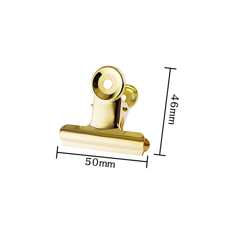 50mm Gold Stainless Steel Round Head Binding Clip for Office Documents