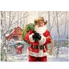 Полная 5D Алмазная живопись своими руками Зима Санта Вышивка Крестом Домашний декор Подарок ручной работы