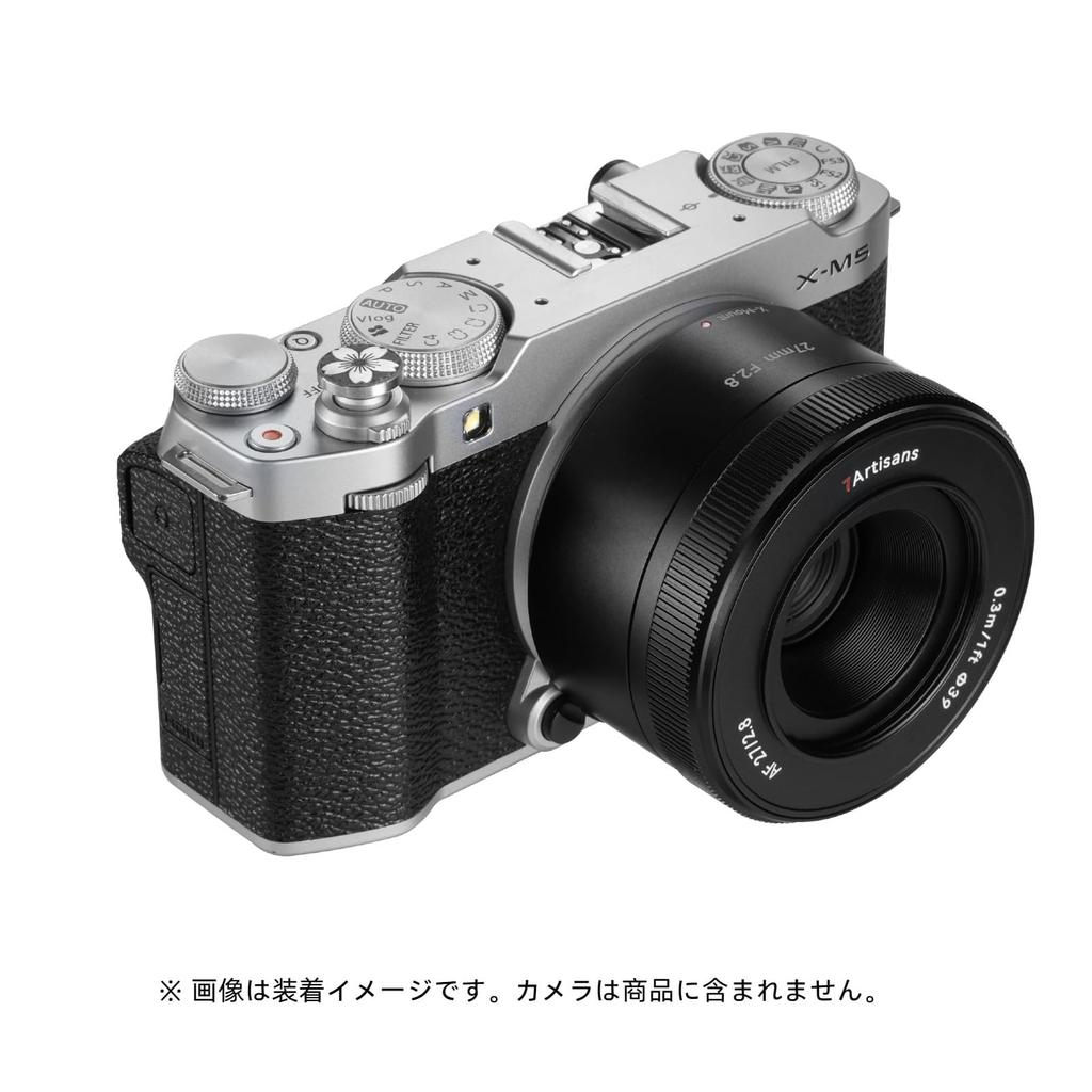 7artisans 27mm AF Фикс-объектив для Совместимых с Fujifilm X Камер f/2.8 X-Mount APS-C Камеры, Автофокус, Легкий, Черный, (2 года гарантии)