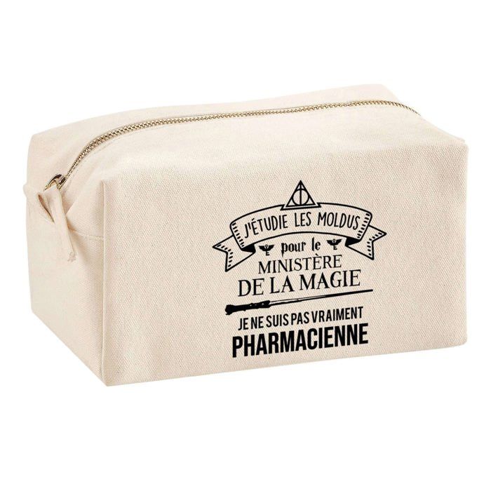 Trousse multifonction Pharmacienne Ministère de la Magie Cadeau Collègue Départ Retraite Idée | Trousse Scolaire Fournitures Bureau