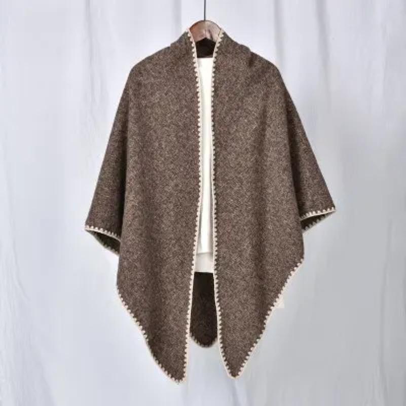 Solid Color Cashmere Triangle Scarf Woman Autumn Winter Shawls Thickened Pashmina Fashion Muffler Foulard Bufanda Echarpe Poncho