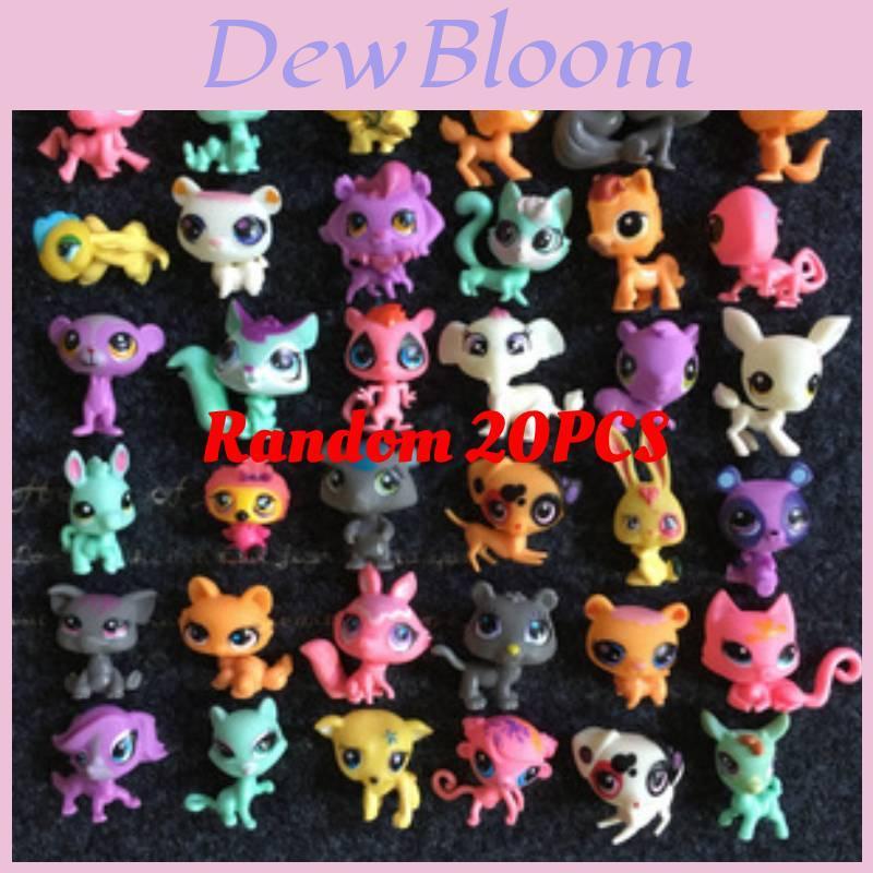Прекрасный набор мини-кукол Премиум-качества 20 шт. Игрушки-собачки Littlest Pet Shop для детей