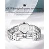 OLEVS 5575 Roman Set Diamond Британские часы Светящиеся женские часы в подарочной упаковке