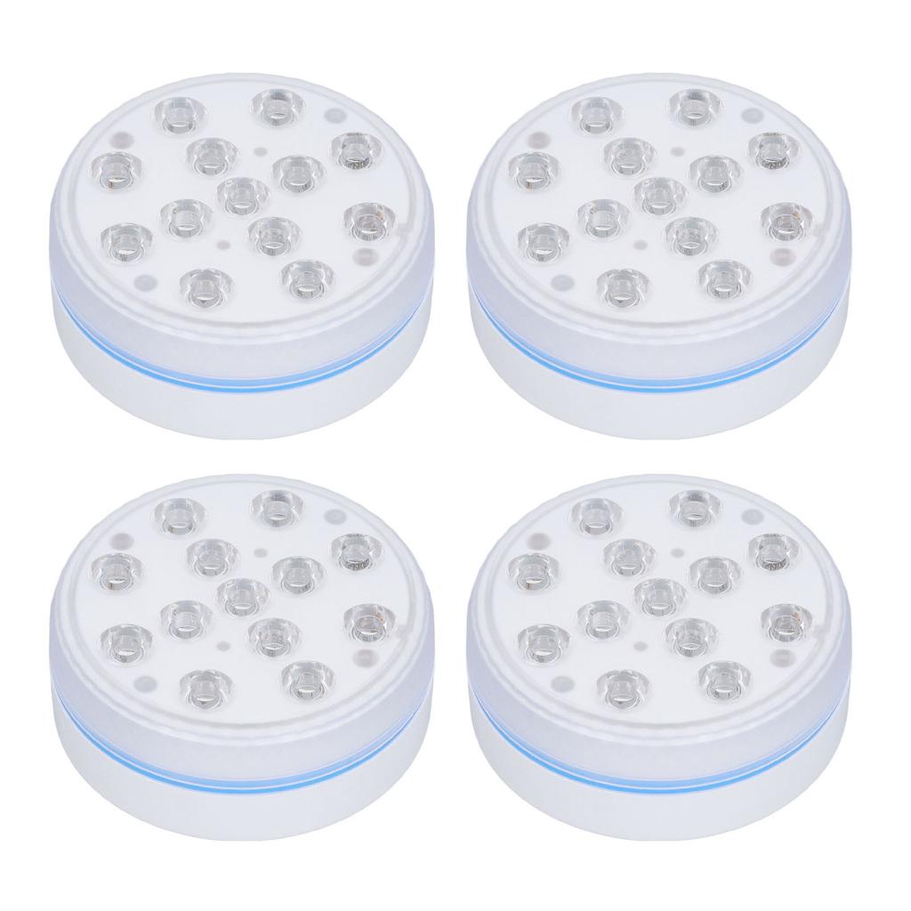 4 шт. погружные светодиодные фонари для бассейнов IP68 водонепроницаемые пульт дистанционного управления под водой