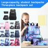 Three Piece Backpack Set, Student Backpack, Large Capacity Backpack