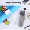 500ml Simple Square Water Bottle Personalized Portable Creative Portable Cup Leak Proof Heat-resistant Plastic Sport Bottle