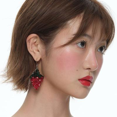 Eireve КРИСТАЛЬНАЯ СЕРЬГА С КЛУБНИКОЙ (RED)