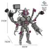 Конструктор MOC Скибиди Туалет Фигурка Строительные Блоки Титан Часовой Человек Улучшение 4.0 Детали DIY Игрушки Для Детей Рождественские Подарки На День Рождения