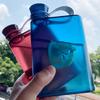 Бутылка для воды 400 мл, удобная ручка, плоская, герметичная, устойчивая к падению, питьевой чайник в японском стиле, бутылка для вина, спорт на открытом воздухе