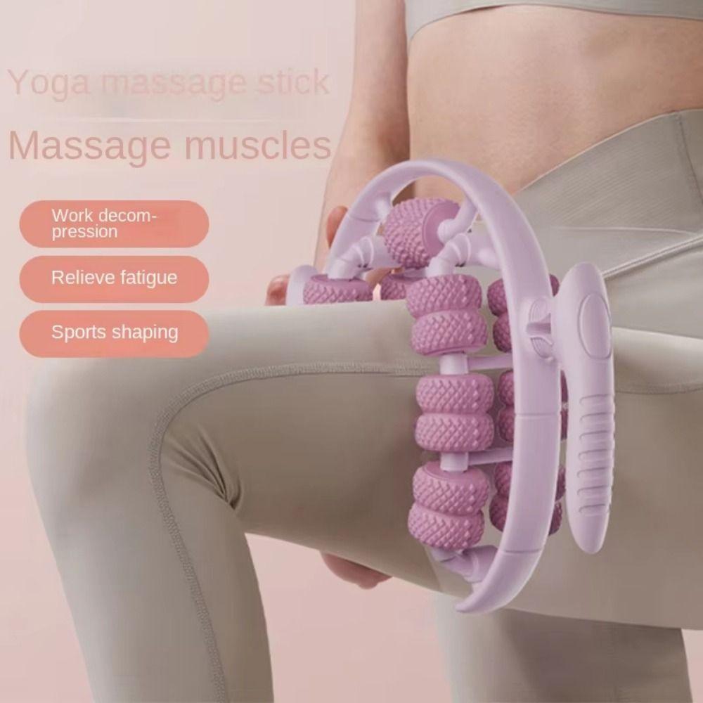 26 Wheel Cellulite Massager 360-degree Rotation Manual Muscle Massager Roller  Yoga Fitness