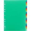 Extra Wide Index Dividers Extended ert Indexes Binder Tab ertable Dividers Plastic Document Organisers - Assorted Color 6-Tab, Number, 31 Pieces