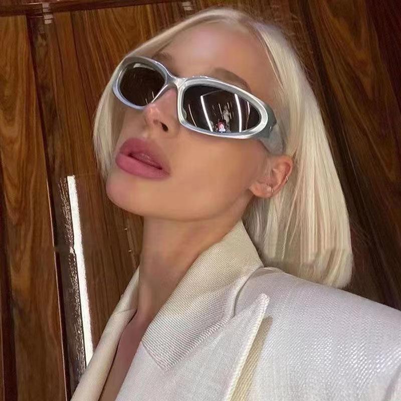 Солнцезащитные очки в стиле панк в стиле миллениума для мужчин и женщин, уличная фотография, функциональный стиль, европейские и американские ретро-солнцезащитные очки