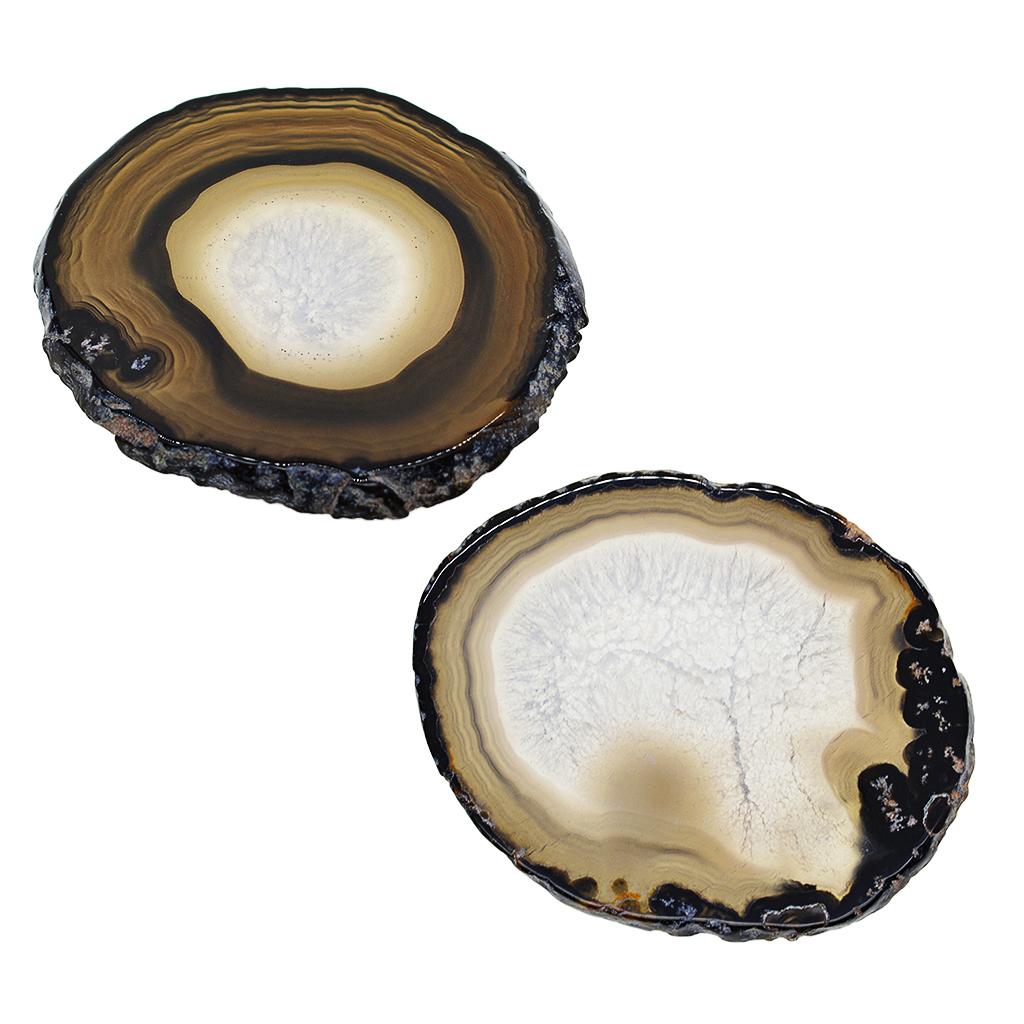 Natural Agate Slices Pendant Crystal Agate Stone Jewelry Making Charm Coaster for Home Decoration Art