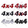 3D Металлическая эмблема-значок 4X4 4 X 4 Наклейка на задний багажник автомобиля Логотип-буквы 4X4 Автомобильные наклейки на заднюю дверь Декоративная наклейка на кузов Аксессуары