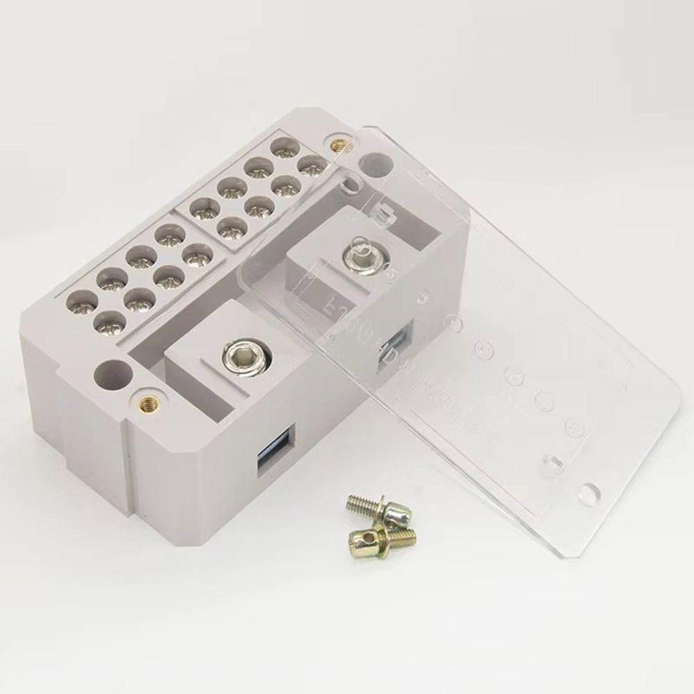 2 In 4 / 8 / 12/16 Out Single Phase Going Terminal Box ABS/Copper Splitter Circuit Junction Box White Wiring Terminal