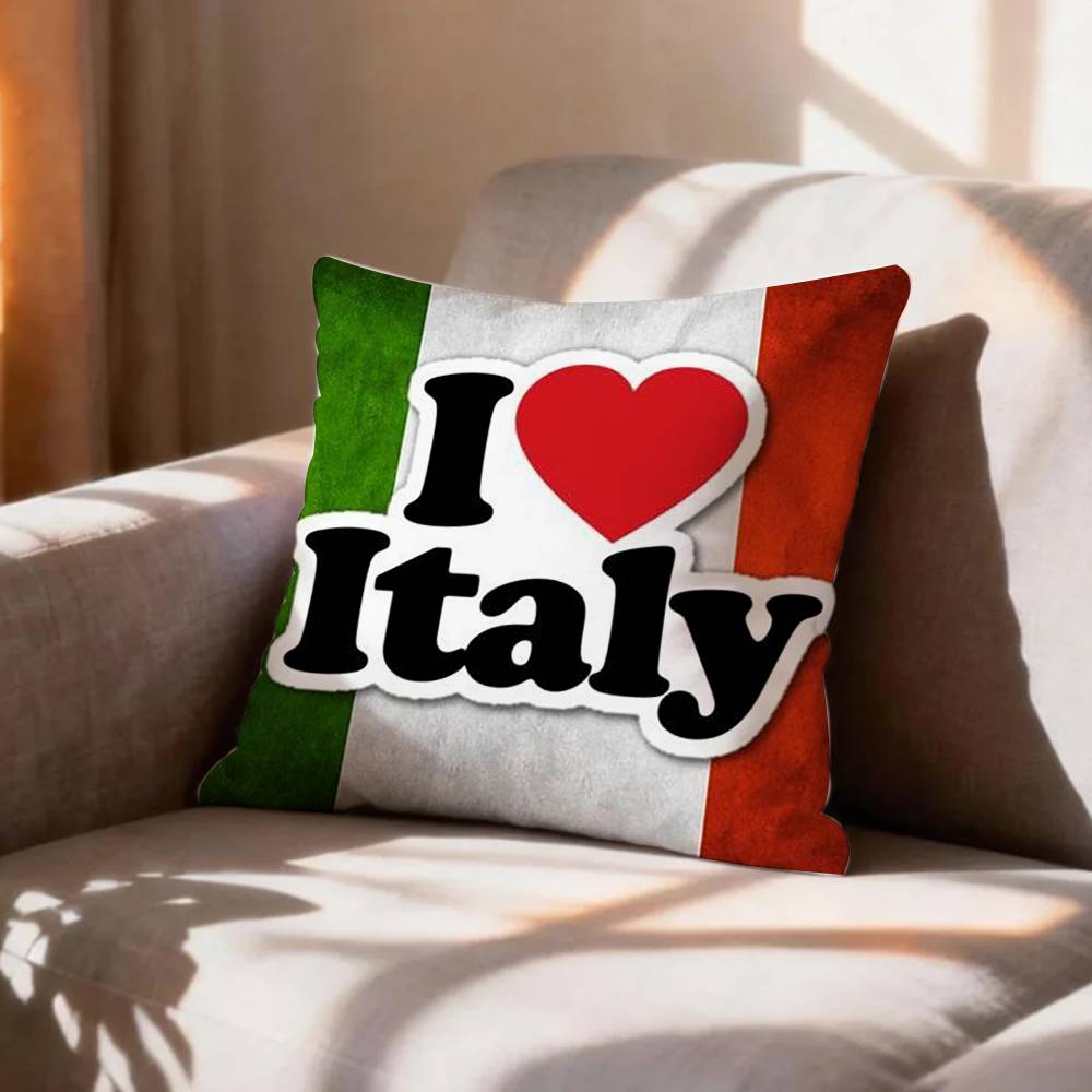 COOL FFlag of Italy Pillow Case Pattern Printed Pillowcase For Living Room Sofa Cushion Cover