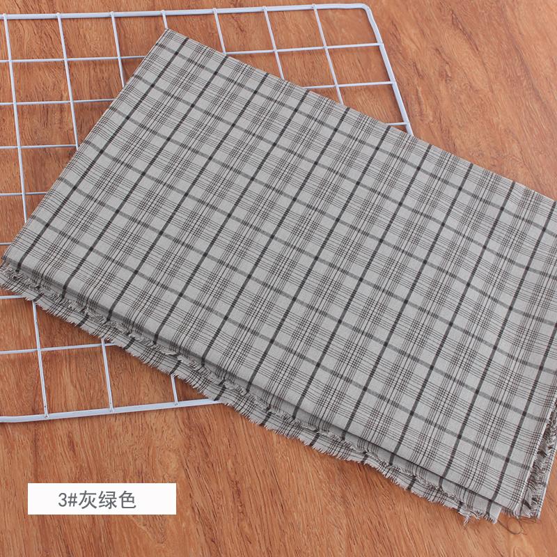 100% Хлопок Мелкая Клетка Ткань на Метр для Юбок Одежды Наволочек Шитье Дышащая Плательная Ткань Розовый Желтый Гипоаллергенный