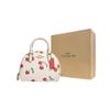 New COACH Sydney Canvas With Leather Shoulder Bag Crossbody Bag Handbag Small Size Women's White CF421-IMCAH