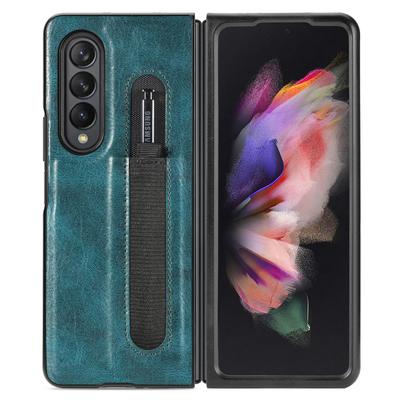 Простой модный кожаный складной чехол для Samsung Galaxy Z Fold 4 5g Fold4 Fold3 Fold 3, матовые аксессуары для телефонов, чехлы