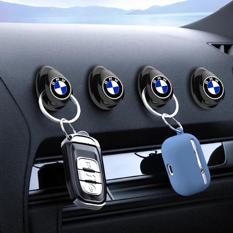 Car Hook Organizer Storage For USB Cable Headphone Key Storage Self Adhesive Hook Clip For BMW E46 E39 E36 E34 E90 E92 X1 X3 X5