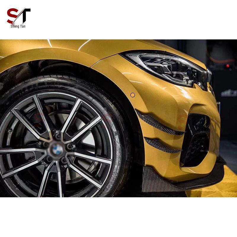 BMW 3 Series G20/G28 Carbon Fiber TA Style Front Lip Splitter Wind Deflectors