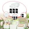 6pcs Acrylic Boxes for Food Display, Cube , Centerpieces, Containers, Storage Clocks,