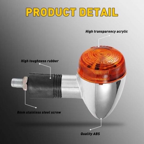 Turn 2X Signal For Lights Amber Vulcan VN Kawasaki 1600 1700 1500 2000 800 900