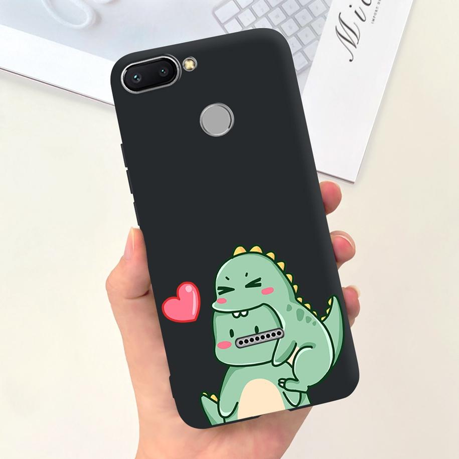 For Xiaomi Redmi 6 Case Redmi 6A Cover Cute Dinosaur Duck Cat Shockproof Bumper For Xiomi Redmi 6 6A Fundas Redmi6 Redmi6A Coque