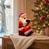 Desktop Holiday Accents Santa Claus Night Light, Resin Christmas Tabletop Ornament with Light Warm LED Lighting, Bedroom Bedside Table Decoration Cute