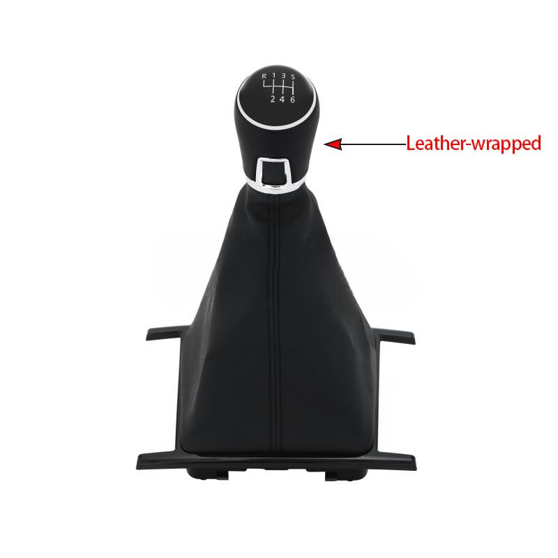 Новая черная ручка переключения передач для автомобиля MT 5/6 скоростей с чехлом из искусственной кожи для Volkswagen VW Amarok 2010-2024 Автомобильные аксессуары