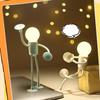 Human Light Bulb Suction Cup Night Light Table Lamp Desktop Decorative Gift