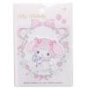 Первопроходцы Sanrio Плюшевая обнимашка Моя Мелоди 1 49 мм x 45 мм Наклейка и нашивка, штука, (ширина) (высота), (Оба термоклеящиеся), SCW601-SCW82
