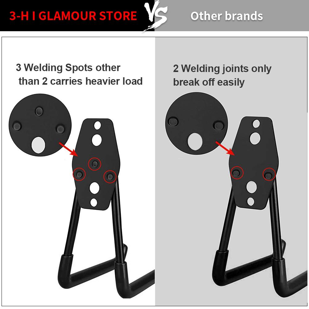 Сверхпрочный металлический крюк 5 размеров Крюки-органайзер для гаража Настенный держатель для велосипеда Противоскользящий крюк для хранения Лестницы Садовый инструмент