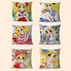 M-Manga C-Candy C-Candy Cushion Cover Pattern Soft Plush Pillow Case For Home Living Room Sofa Deco