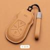 For Xpeng P7 P5 G6 G9 G3i Car Key Case Cover Shell Fob Protector Nappa Leather Protective Keychain Cover Interior Accessories