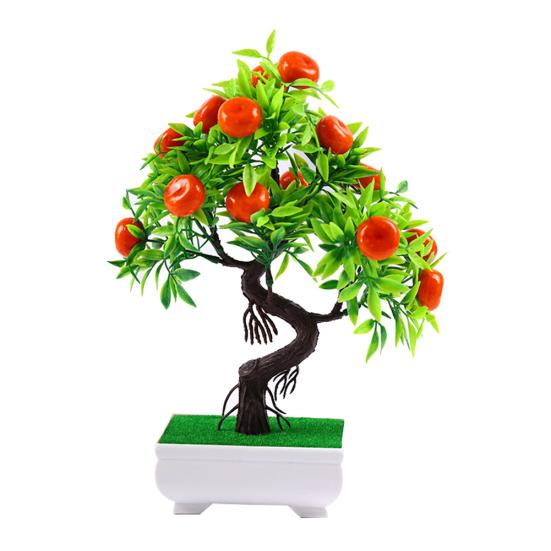 1Pc Artificial Flower Fruit Tree Miniascape Restaurant Home Table Bonsai Decor