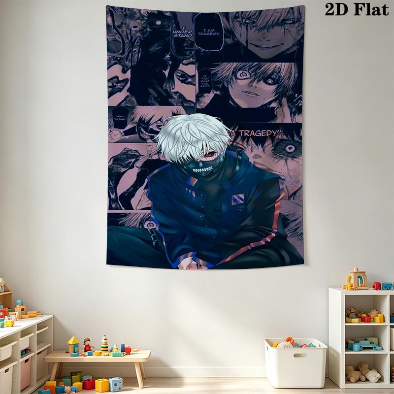 Tokyo Ghoul Re Tapestry Fashion Print Wallmounted Background Cloth Atmospheric Background Cloth Christmas Gift