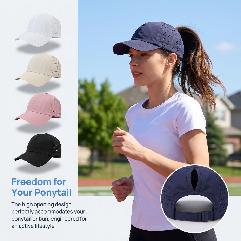Breathable Mesh Peaked Cap Lightweight Sport Cap Fashion Women‘s Baseball Caps Golf Wear