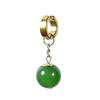 Anime Vintage Ball Dragon Son Goku Earrings With Green Agate Inlay Pearls Round