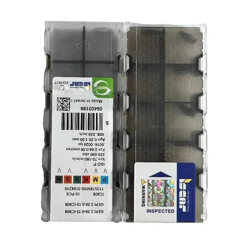 ISCAR / GEPI2.39-0.15 IC908 /Industrial Indexable Carbide Inserts 10 Pcs