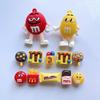 M&M's Candy Bean Clog Shoe Flower Decoration 3D Shoe Buckle Set for DIY Garden