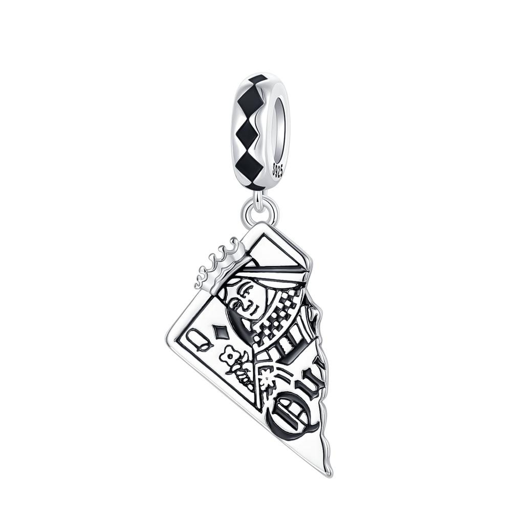 Шармы-подвески Игральные карты Медь Пики К Черви К Дабл Подвеска Подходит для браслета-бенгла, ожерелья, для самостоятельного изготовления ювелирных изделий