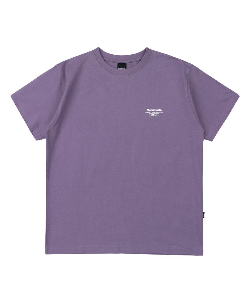 MONUMENTS Essential Logo T-Shirts (Violet)