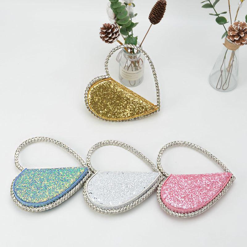 Женская сумка PU Diamonds Fashion Solid Zipper Handbag MINI Bag Кошельки и сумки Вечерние сумки-клатчи Luxury