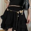 Golden Butterfly Waist Chain Women'S Summer Waist With Skirt Metal Chain Accessories Design Belt