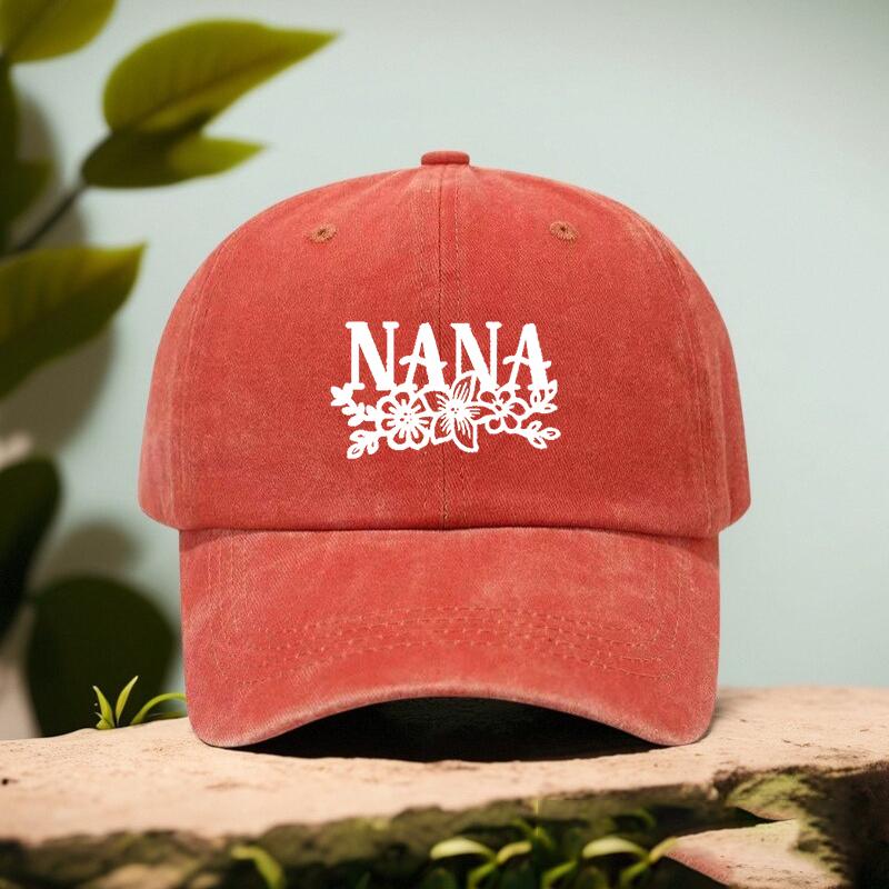 Унисекс Модная Бейсболка с Принтом NANA Винтажная и Универсальная Дышащая и Удобная Регулируемая Кепка для Активного Отдыха на Открытом Воздухе