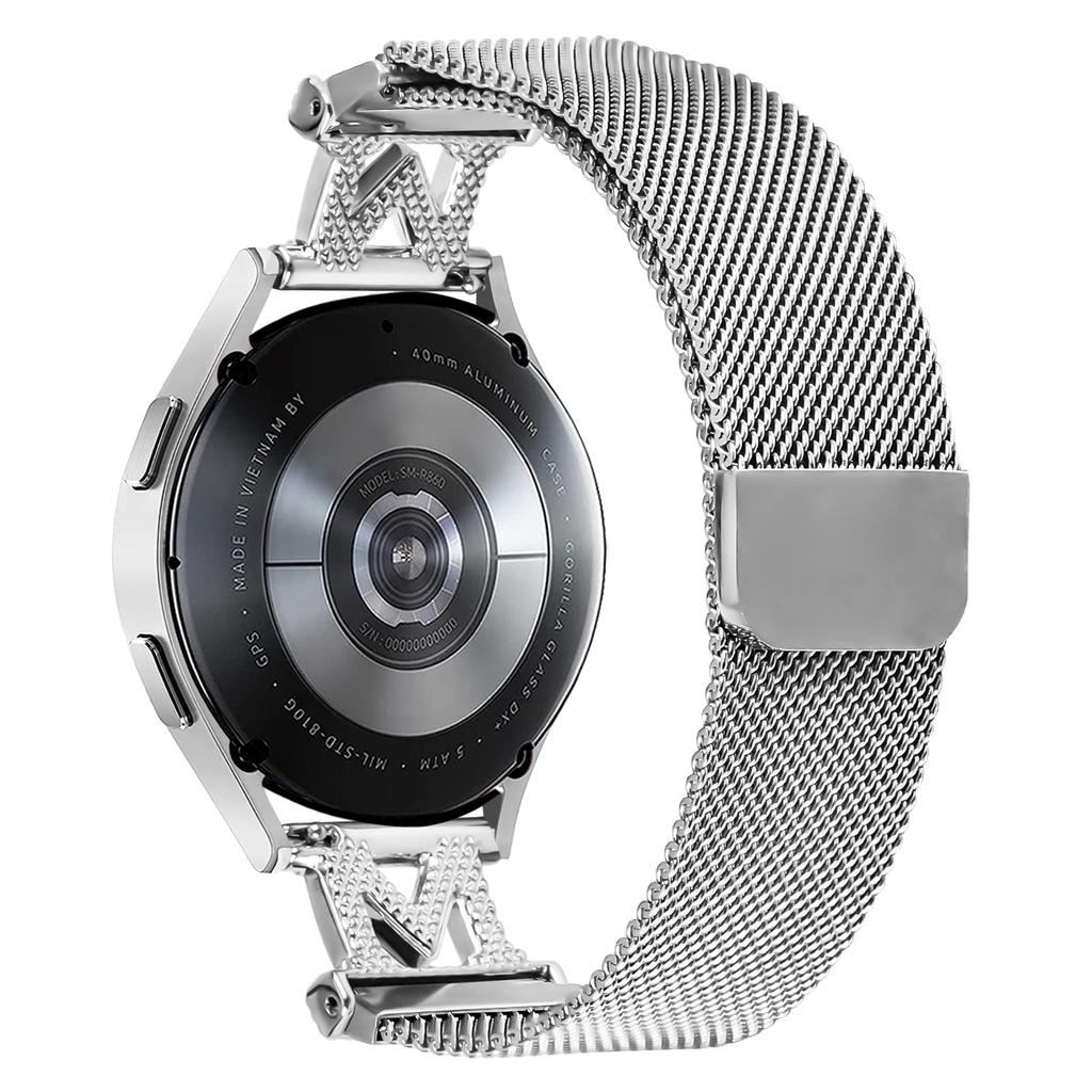 For Gabb Watch 1 Bands Stainless Steel M-Type Milanese Watch Band Silver Wrist Strap