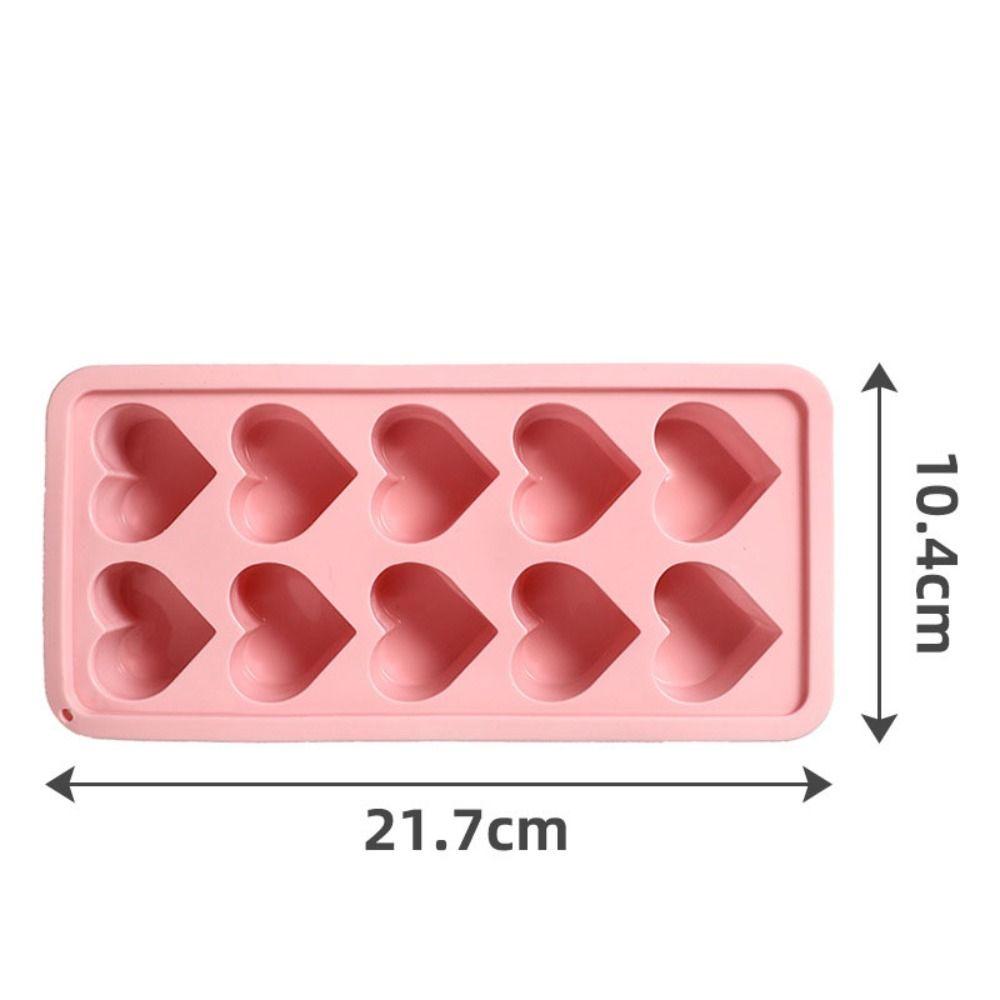 Reusable Heart Shaped Ice Mold Silicone Ice Tray Kitchen Tool Ice Cube Mold Summer
