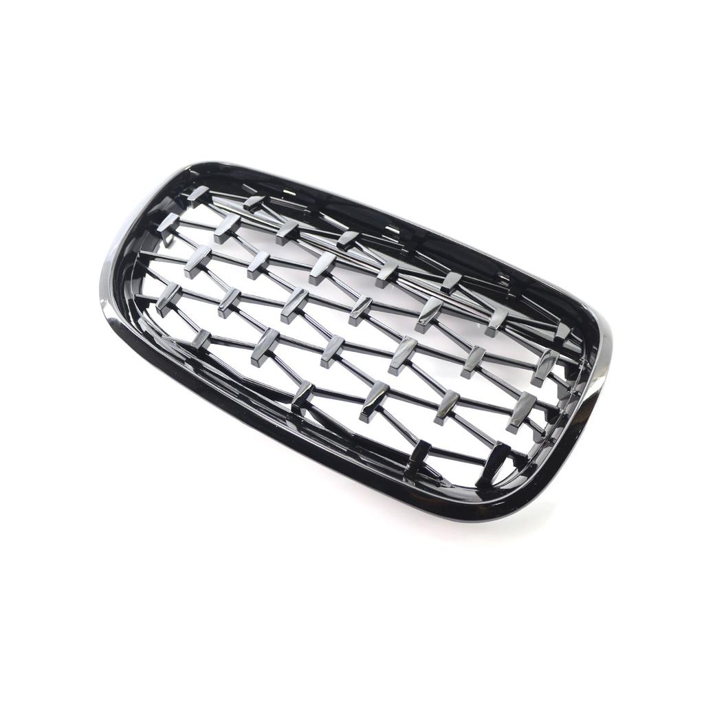 1 пара решеток радиатора для переднего бампера в стиле Diamond Meteor, замена гоночных решеток для автомобиля BMW E70 E71 E72 X5 X6 2007-2013